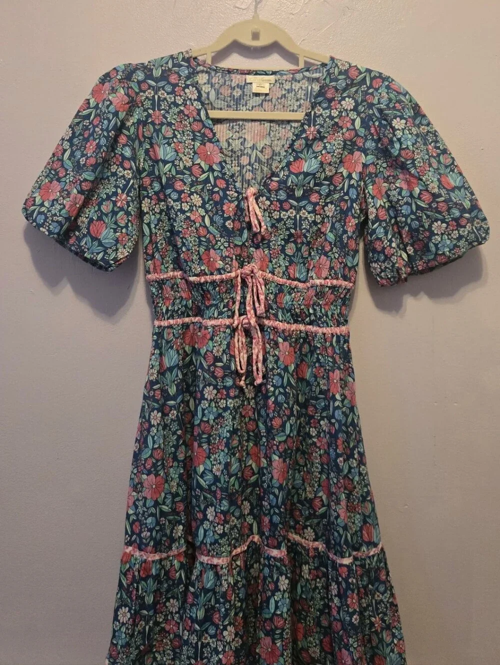 SHOSHANNA Floral Short Sleeve TISKA DRESS Size 0